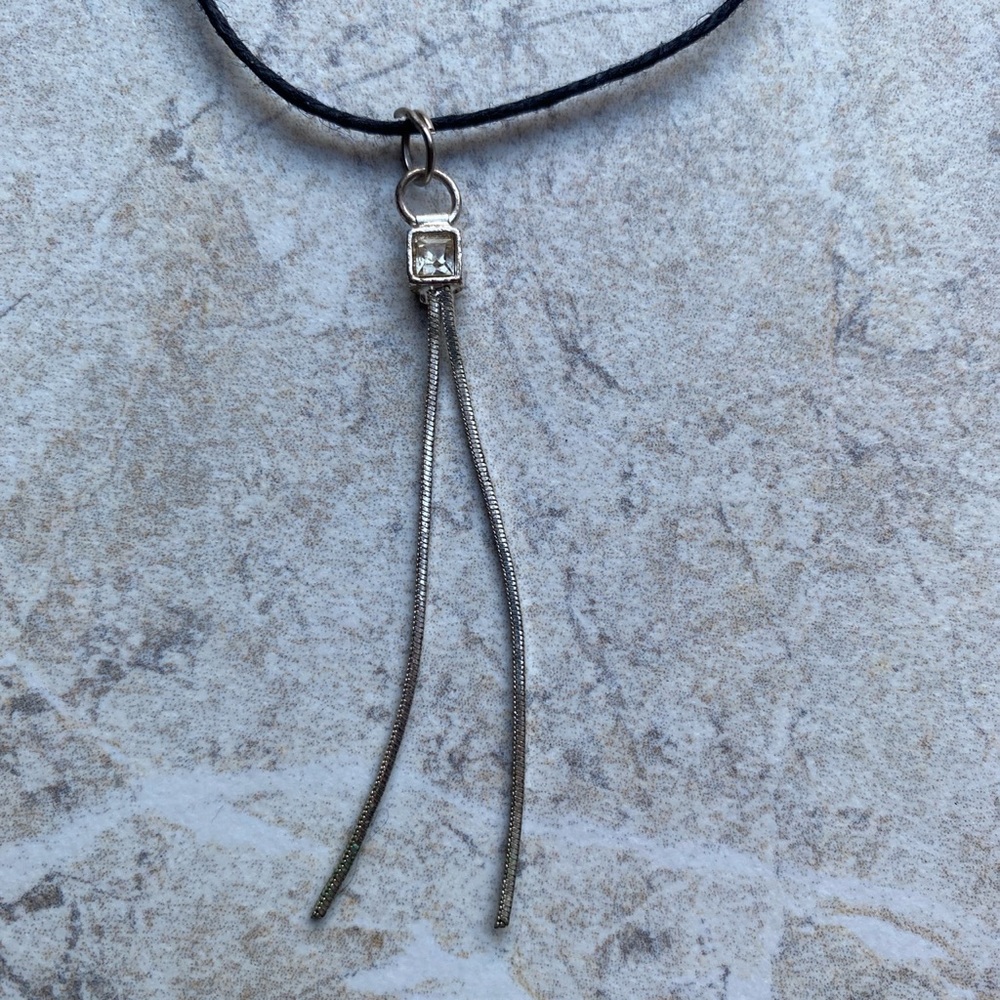 Silver Bolo Tie Style Hemp Choker